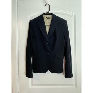 Cue Australia Blazer US Size Small Black Preppy Officecore Dark Academia
